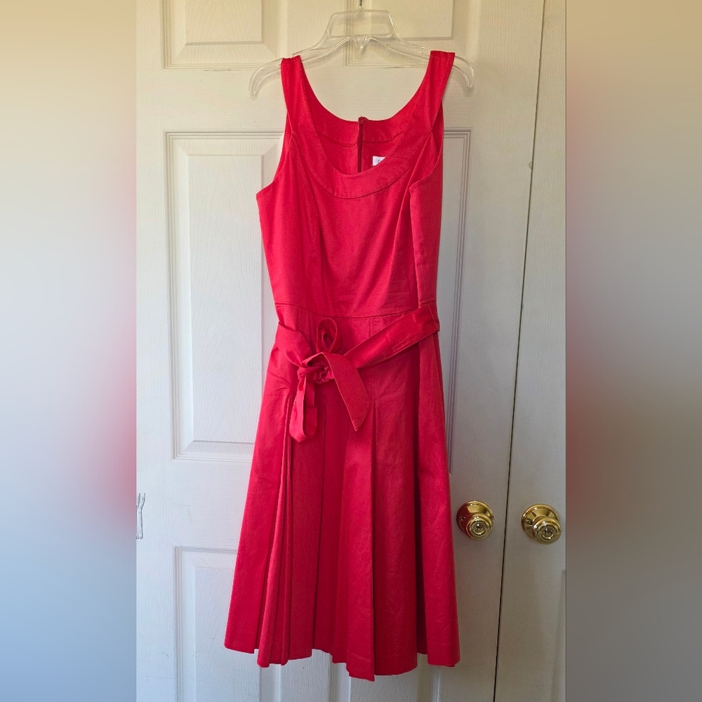 Calvin Klein Vibrant Red Midi Dress